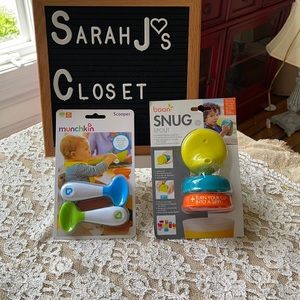 Munchkin Scooper Spoon and Snug Spout NWOT